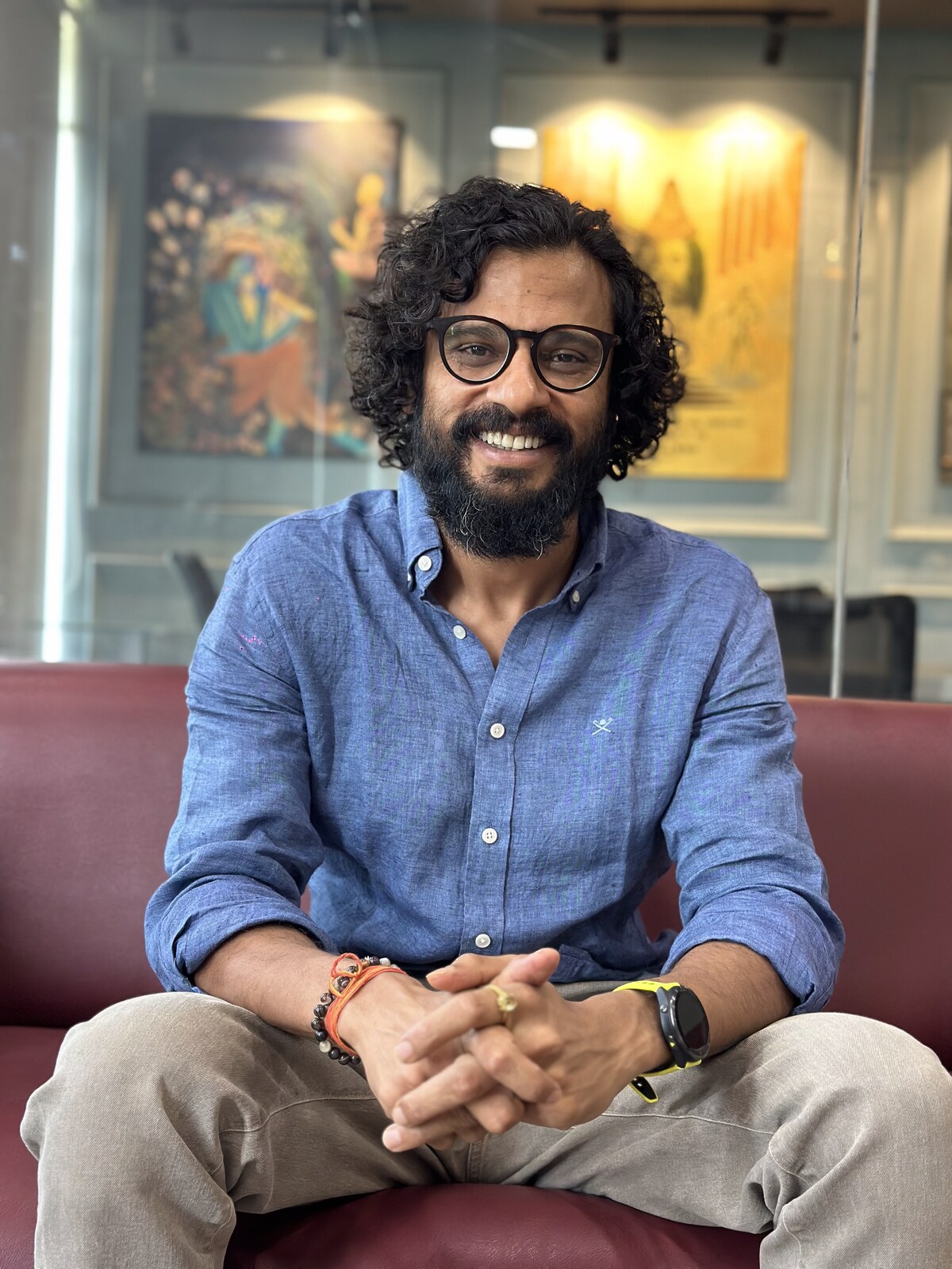Rajat Asawa reading at home